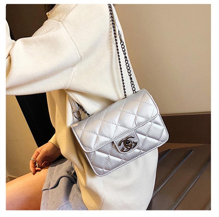 Women's Bag, New Women's Bag, Chain Bag, Small Square Bag, Women's Embroidery Thread Shoulder Bag, Crossbody Bag, Women's Small Bag