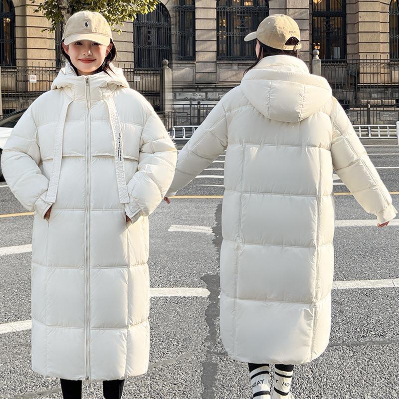Down Cotton-padded Clothes Women's Long Over-the-knee New Loose Winter Cotton-padded Jackets Women's Thickened Cotton-padded Jackets Trendy