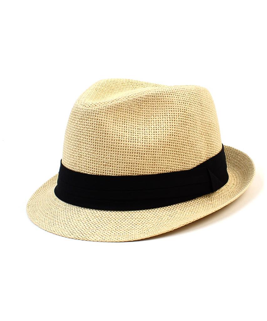 Yunibeosyeolkemiseuteuli Bu Summer Simple Beige Fedora Summer Fedora