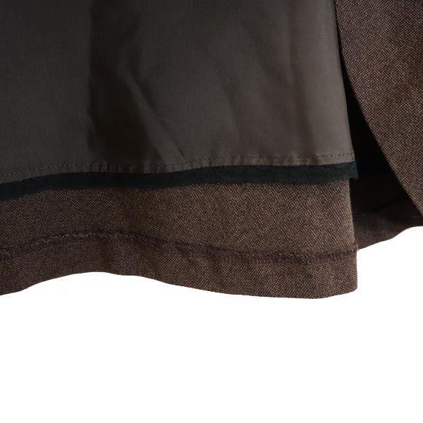 Paul Smith Black Wool Blend Mini Length Flare Skirt 38 Brown BLACK Women Used