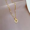 Light Luxury Personalized Temperament Circular Necklace
