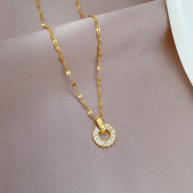 Light Luxury Personalized Temperament Circular Necklace