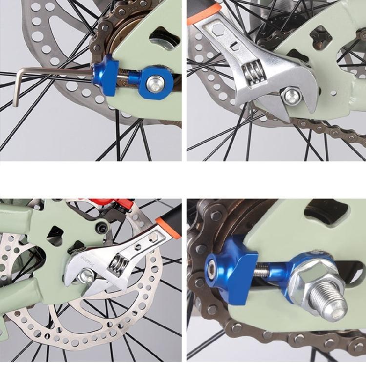 Fahrrad Kettenspanner Fahrrad Kette Spanner Befestigung Stabilisatoren Anti-Drop Gerät für Einrad Fahrräder Bolzen Schraube