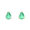 ESTELLE [Official] [Web Exclusive] Women's K10 Yellow Gold Earrings with Emerald (May Birthstone) and Drop Motif (0222-9756-0019-0000)