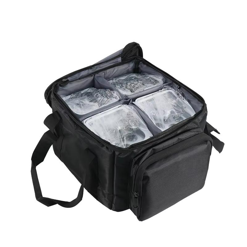 Bolsa para luces par de batería 6x18w 600D impermeable PVC+forro 210D bolsa portátil para luz par luz de escenario DJ.