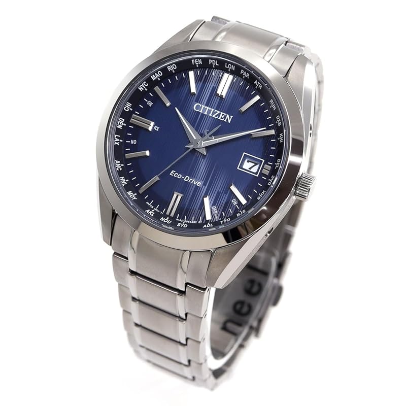 

[Citizen] watch Photovoltaic eco-drive radio clock waterproof blue blue CB0261-53L men s silver