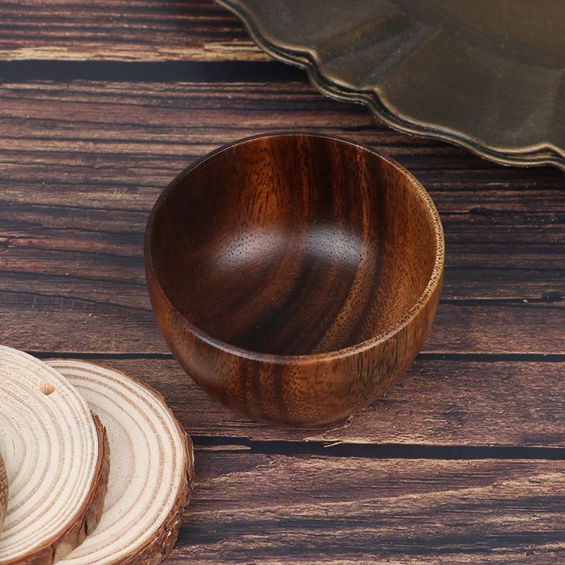 

Hot Sale Salad Bowl Practical Durable Wooden Simple Storage Holder Kitchen Bowl Cutlery