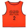 Show de Bola Soccer Bibs, Set of 20 (Numbers 1-20) SDB0006 (Orange, Junior Free Size (JF) (6100))