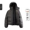 Unisex Hooded Short Puffer Jacket With 85% White Duck Down Warm Winter Coat Teens Adults