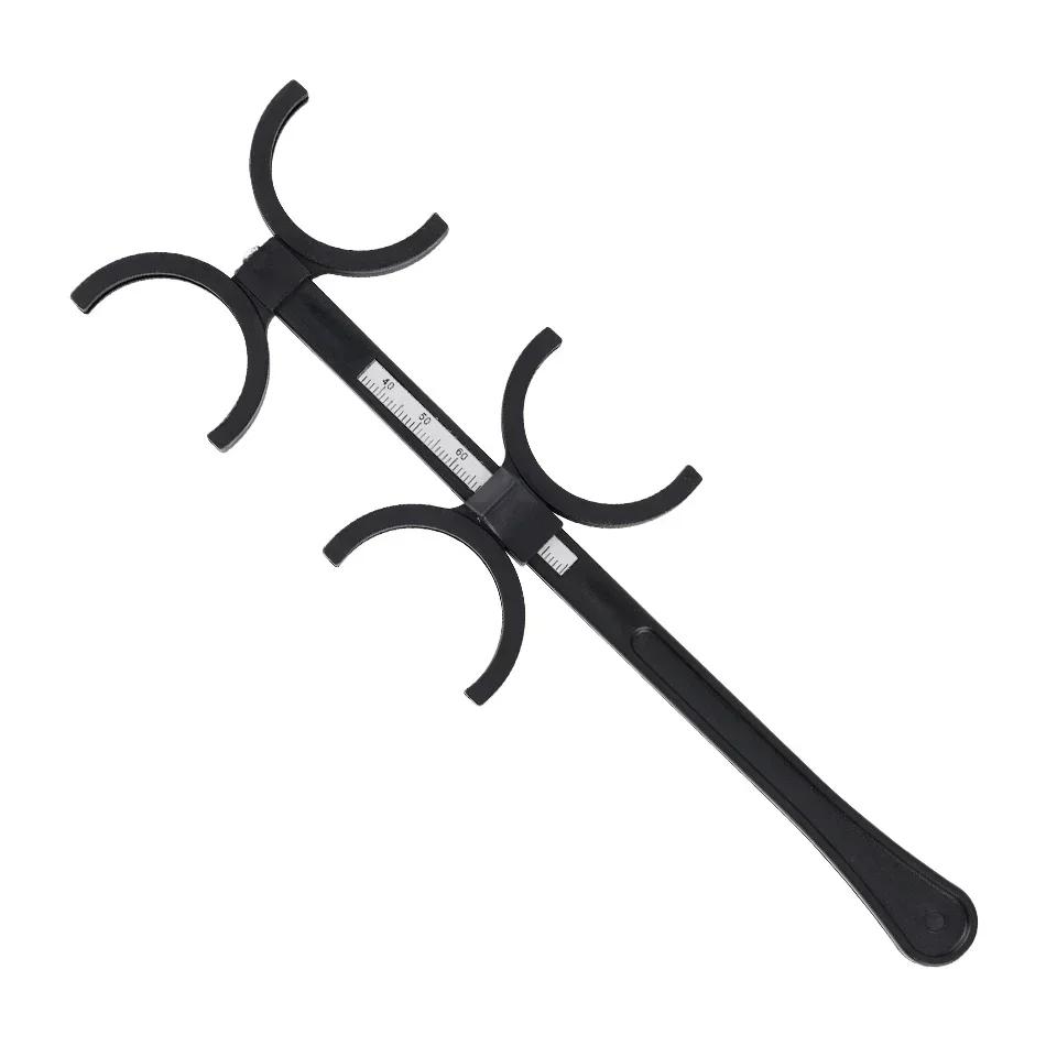 Optical Optometry Flip Test Lens Frame Insertion Type 4-Lens Adjustable PD Scale Plastic Frame Amblyopia Myopia Training Tool