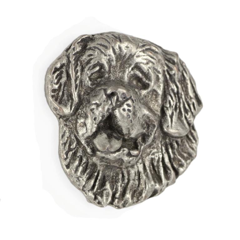 St. Bernard, Saint Bernard, Alpine Mastiff, Bernhardiner - Dog brooch in a gift box, elegant pin, lapel pin for Art-Dog brand jacket