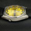 VINTAGE SEIKO 5 AUTOMATIC 7009A JAPAN MENS YELLOW COLOR DIAL WATCH a500073-2 R151a-a500073