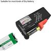Battery Tester Checker, Universal Small Battery Tester for AAA AA C D 9V 1.5V, Button Cell Batteries Checker - Small Volt Checker for All Batteries -