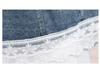 2025 Spring Women's Denim Jacket with Lace Patchwork and Stand Collar, Model OU6783