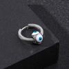 Stainless Titanium Steel Hoop Earrings Lucky Evil Eye Jewelry Gift Women Men Hoops