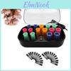 Ceramic Set 15pcs Rollers Hot Hot Hair Curlers Hair Sticks Tubewith Gloves Clips For Dry Wet Long Short Hair Curly