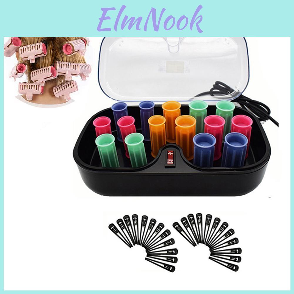 Ceramic Set 15pcs Rollers Hot Hot Hair Curlers Hair Sticks Tubewith Gloves Clips For Dry Wet Long Short Hair Curly