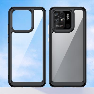 Shockproof Phone Case For Xiaomi Redmi 10C 10A Silicone Bumper Acrylic Transparent Cover For Redmi 10A Case