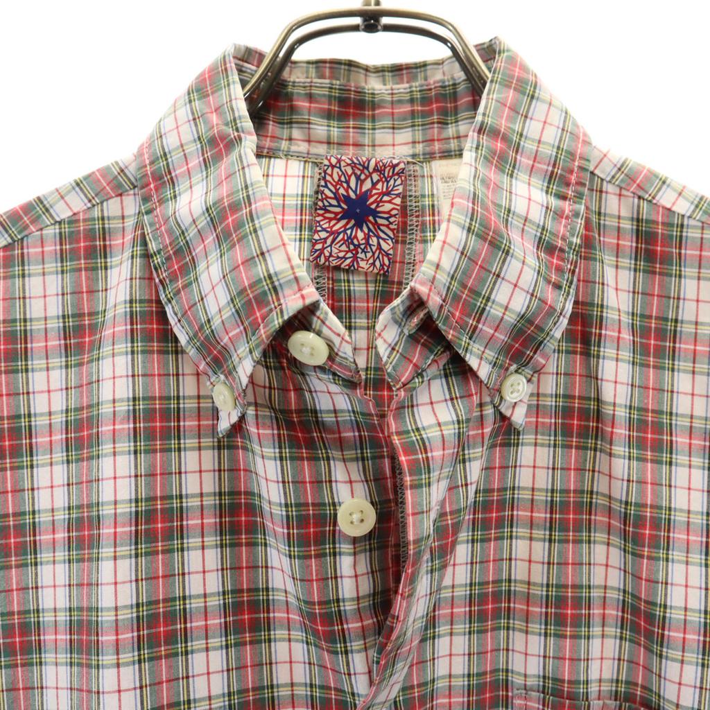 PHENOMENON Made In Japan Check Pattern Short Sleeve Button Down Shirt M Men's Used