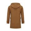 FOMANSH Duffle Coat with Hood Brown 5XL (Men’s Long Winter Coat)