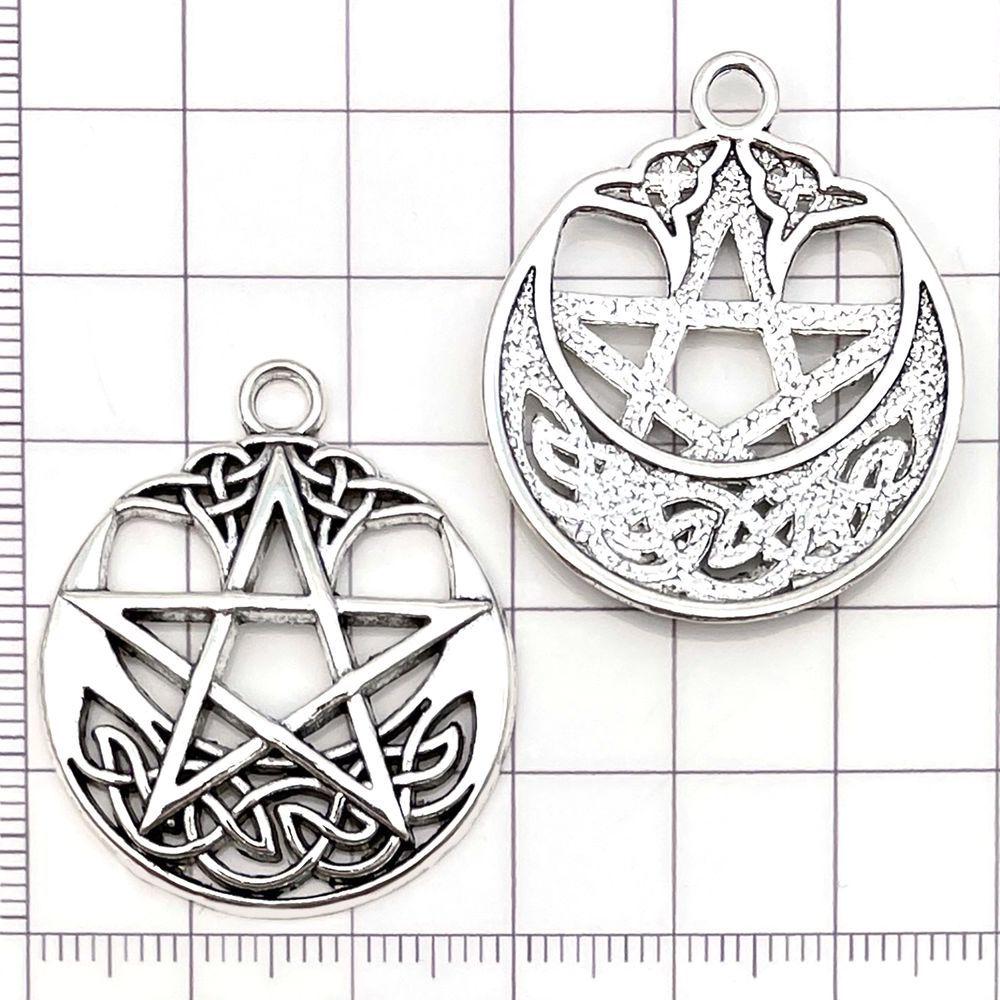 Mixed 15 Silver Alloy Star Pendants & Charms for DIY Bracelets & Necklaces