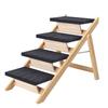 Outdoor Steps Dog Stairs Foldable Wooden Cat Climbing Ladder Non-slip Portable Pet Ladder for Small Animals Climbing