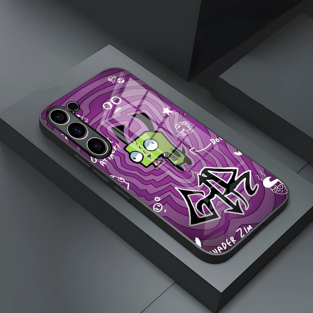 Invader Zim Phone Case For S23 Samsung S26 S24 S25 Ultra S22 S20 Fe S21 Plus A54 A34 A53 A16 Glass Cover