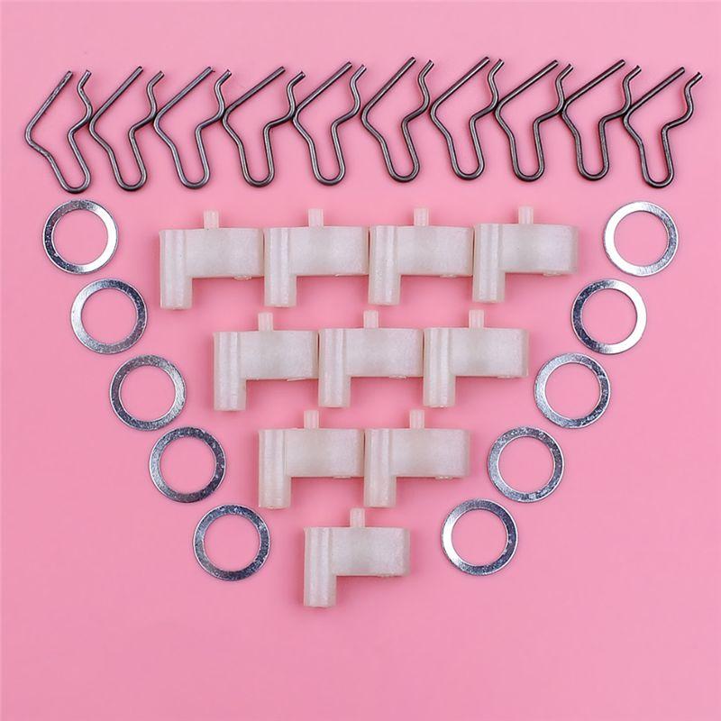ABIY Kit Includes 10Pcs Starter Pawl Dog Spring Washer For Stihl FC55 FS38 FS45 FS46 FS55 BG55 BG85 BG65 TS400 HL45 Trimmer Part
