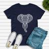 Elephant 3D Printed Pattern Women's T-shirt Casual Loose Round Neck Short-sleeved Fashion Y2K Women's Top