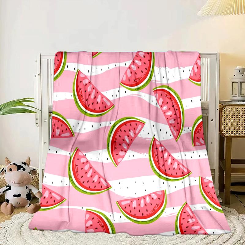 Watermelon Slice Pattern Blanket Flannel Blanket Throw Blanket Sofa Cover Blanket Soft Premium Blanket Picnic Blanket Tv Blanket Gifts