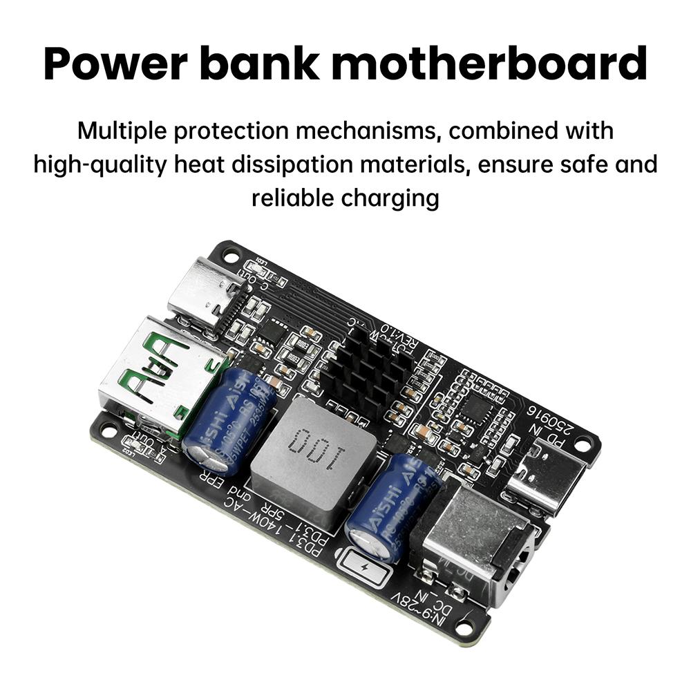 PD140W High-Power Fast Charging Module Type-C+USB Charger Full Protocol Desktop Car Quick Charge PD3.1/QC3.0/QC4/QC4+