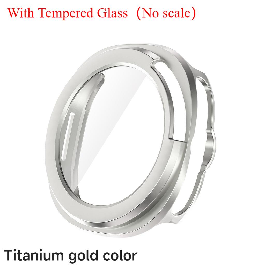 Protector Case For Samsung Galaxy Watch 8 Classic PC Hollowed Cover Protective Bumper Shell Tempered Glass Screen Accessories