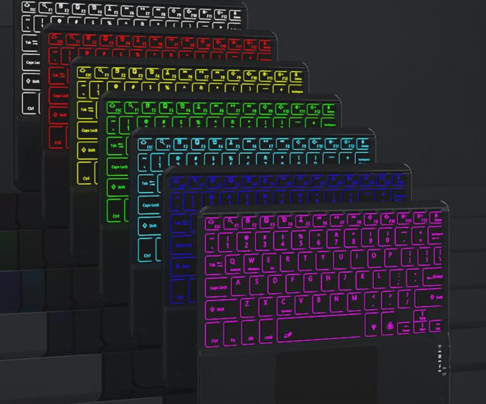 Kuangji Bluetooth Keyboard Case for Samsung Galaxy Tab S9 FE 10.9 inch