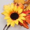 Fall Floral Teardrop Swag Wreath Artificial Hanging Decoration Maple Leaf for