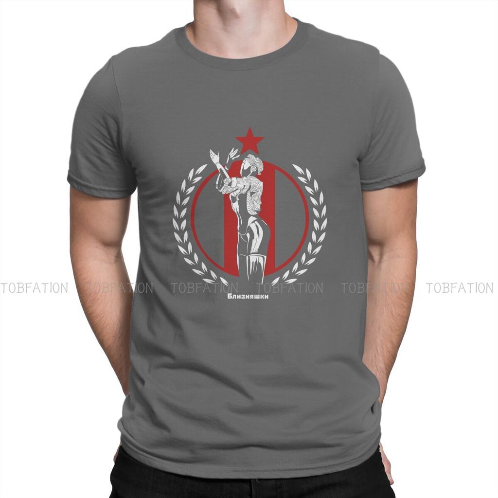 Star Round Collar Tshirt Atomic Heart Robot Twins Game Pure Cotton Original T Shirt Unisex Tops Fashion Big Sale
