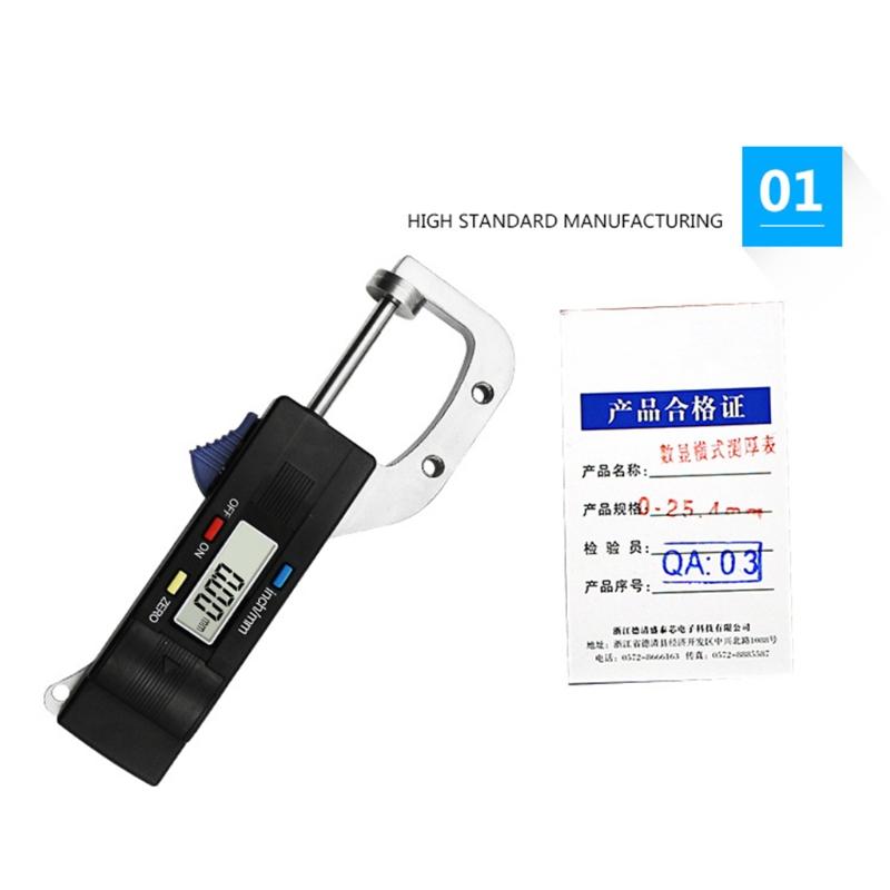 Upgraded Digital Thickness Gauges Mini Portable Horizontal Electronic Thickness Meter Measurement Measure Tool Durable-