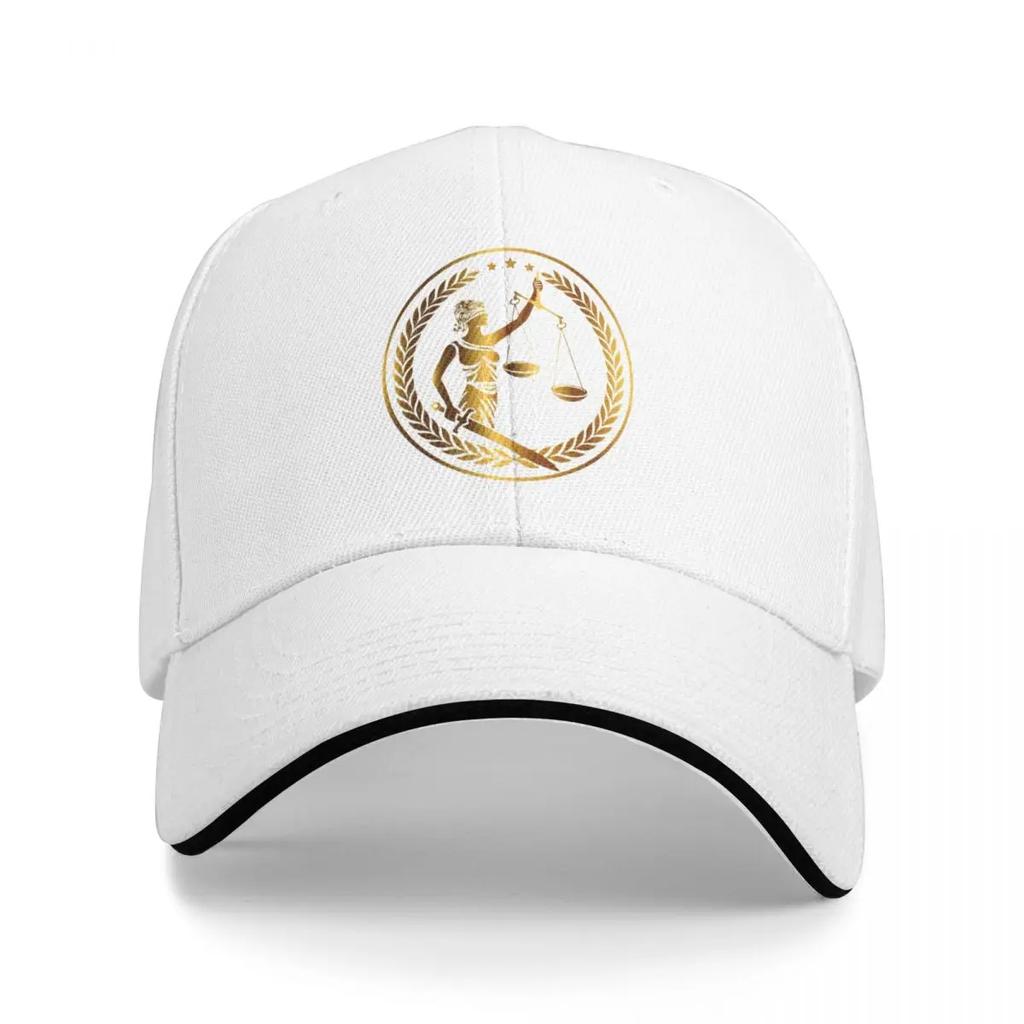 Lady Justice Logo. Baseball Cap Fun Hats Snap Back Hat Dropshipping Fishing Hat Women's Hats 2025 Men's