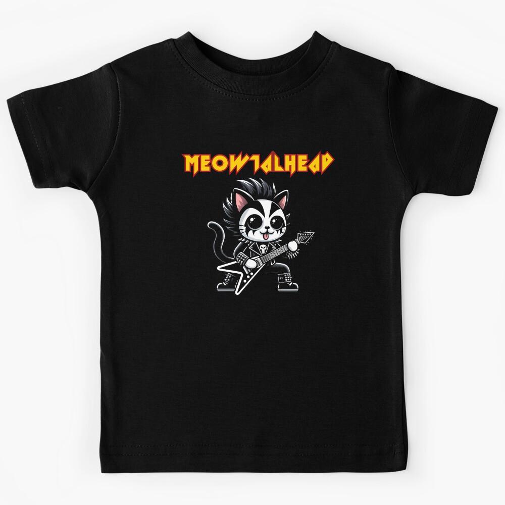 Meowtalhead Cat Kids T-Shirt 130