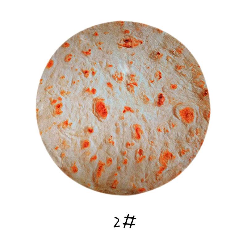 

Забавное круглое одеяло из кукурузной лепешки, мягкое теплое одеяло для дивана, офиса, кровати, кемпинга, путешествий, фланелевых одеял, пищевых одеял для взрослых 120X120CM