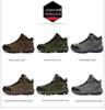 Men's High-Top Leather and Fur Hiking Boots - Warm, Non-Slip, Winter-Ready