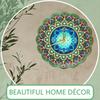 2D Flat DIY Diamond Painting Clock Kits Luminous Diamond Art Wall Clock Special Shaped for Kitchen Bedroom Living Room
