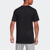 Adidas Essentials Linear Brushed T-Shirt Men Tops Black DV3046