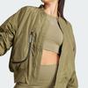Adidas X Stella McCartney Collaboration Sportswear Woven Bomber Jacket Women Jacket Dark-Olive-Green IT5746
