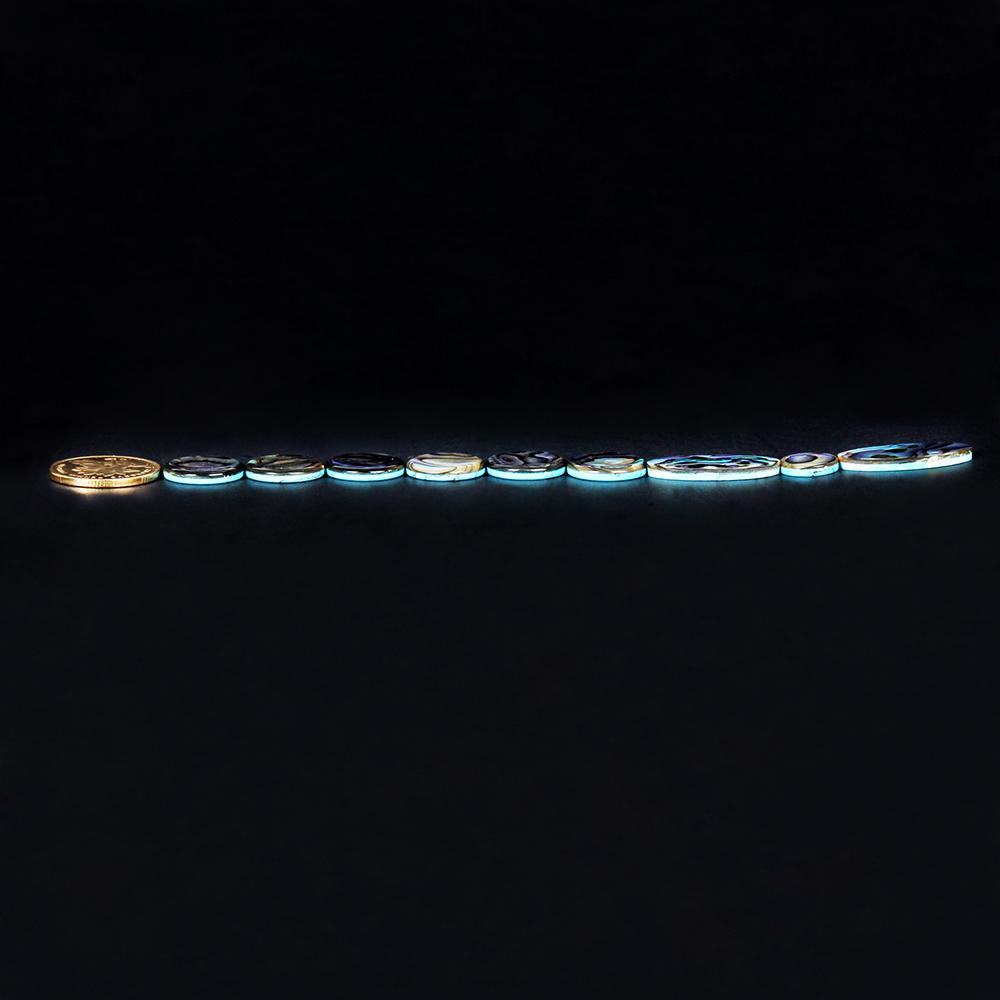 9pcs White Mother of Pearl   Key Button Inlays for  Celsius AltoCelsius Soprano Sax Saxophone