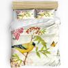 Flowers Leaves 3pcs Bedding Set For Bedroom Double Bed Home Textile Duvet Cover Quilt Cover Pillowcase