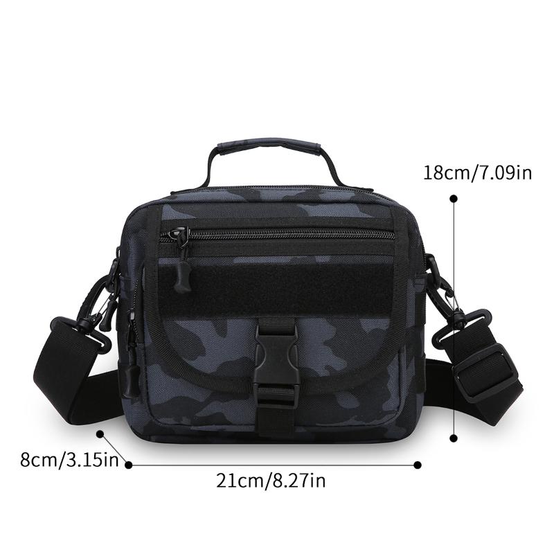 Tactical Messenger Pouch Men'S Vintage Camouflage Army Crossbody Bag Nylon Single Shoulder Bag Chest Pack Sling Hunting Bag
