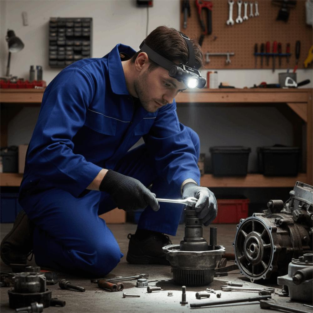 Ultra Bright Rotatable Zoom Headlight Strong Light Waterproof Powerful Headlight Mini Rechargeable LED Headlamp Emergency Light