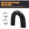 1 PC Car Heater Core Bypass Hose, Coolant Jumper Adapter Connection U-shaped Rubber Hose with Clamp, Connection Accessories, for Chevrolet GM Pontiac