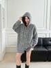 2025 High-End Korean Style Hooded Knitted Cardigan - Autumn/Winter Versatile Casual Sweater