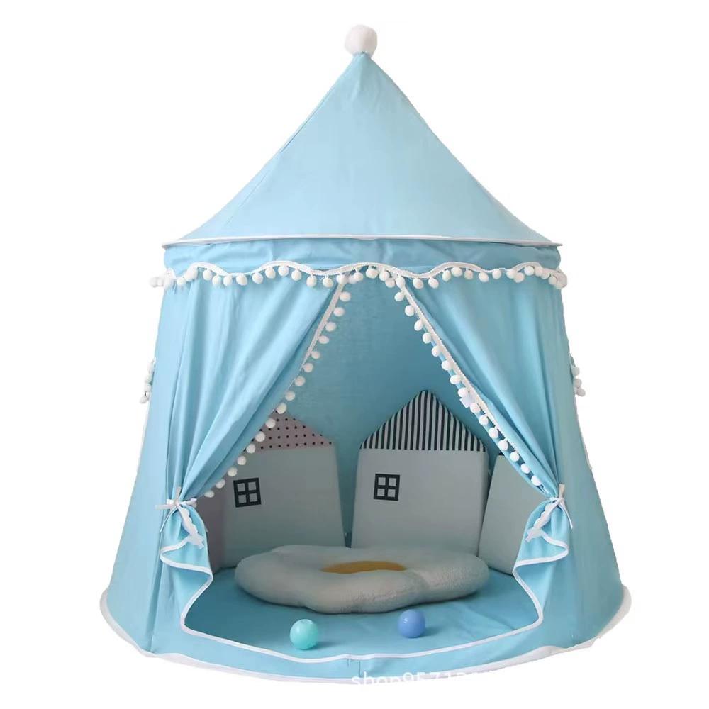 

Tienda de campaña infantil de algodón y lino casa de juegos portátil para niños y niñas